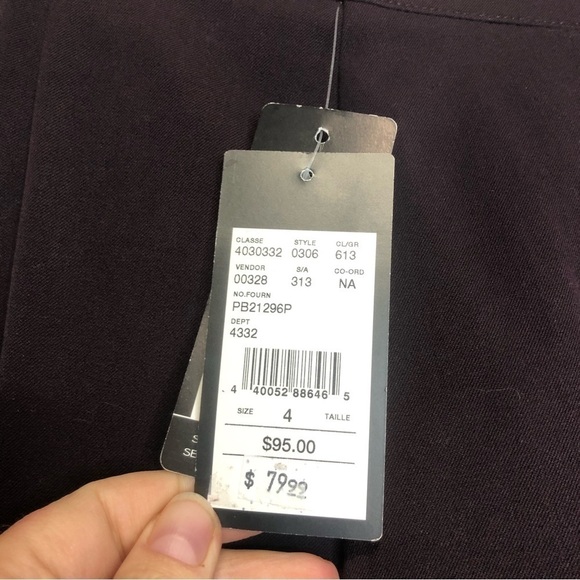NWT Proportion Petite Conrad C Denise Stretch Trouser Pants, Size 4P - Picture 7 of 12